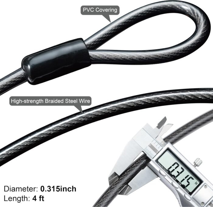Bike U-Lock with Cable - Image 5