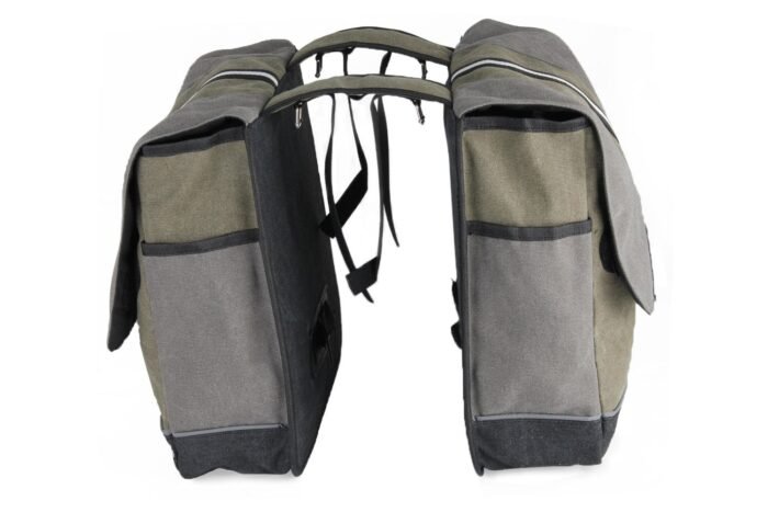 Canvas Bike Pannier Bag - Image 6