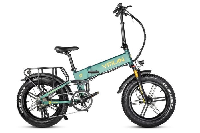 I7 Pro Folding Full Suspension Electric Bike - Image 2