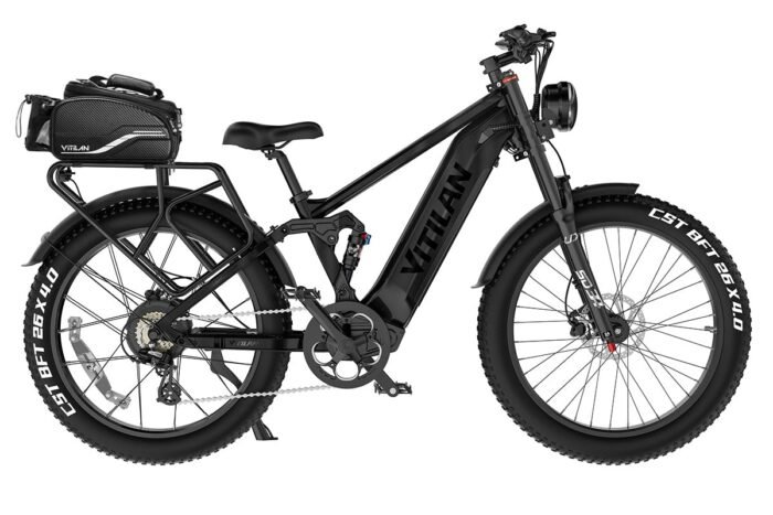 T7PRO Full Suspension Mountain E-bike - Image 14