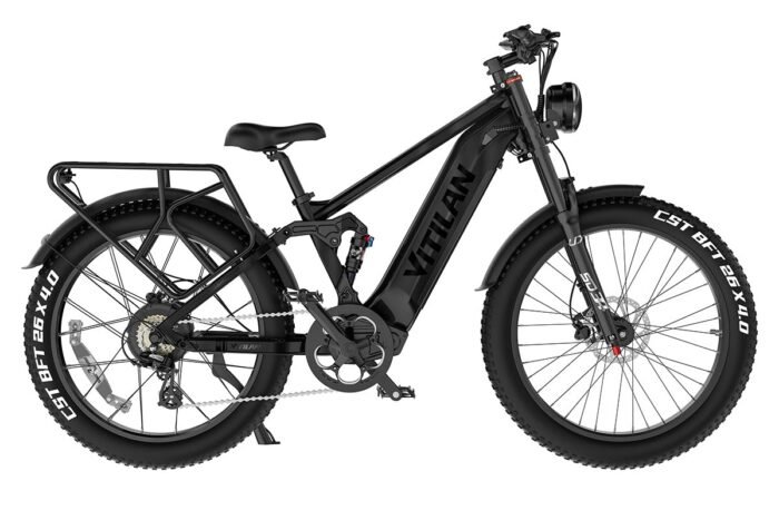 T7PRO Full Suspension Mountain E-bike - Image 10