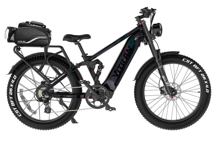 T7PRO Full Suspension Mountain E-bike - Image 12