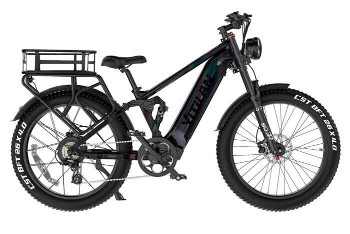 T7PRO Full Suspension Mountain E-bike - Image 5