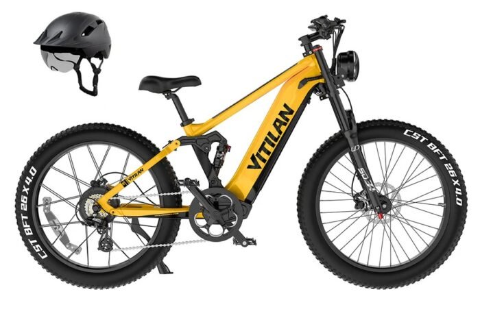 T7PRO Full Suspension Mountain E-bike - Image 4