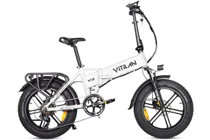 V3 2.0 Folding Fat Tires Adult All Terrain Electric Bike - Image 11