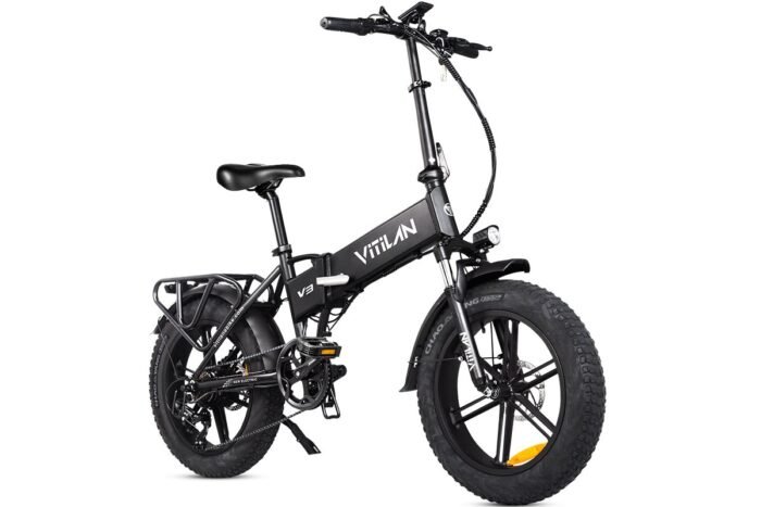 V3 2.0 Folding Fat Tires Adult All Terrain Electric Bike - Image 6