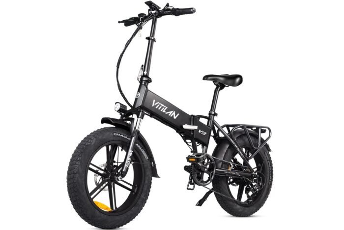 V3 2.0 Folding Fat Tires Adult All Terrain Electric Bike - Image 7
