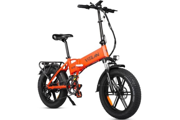 V3 2.0 Folding Fat Tires Adult All Terrain Electric Bike - Image 2