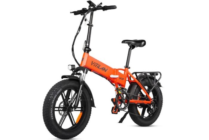 V3 2.0 Folding Fat Tires Adult All Terrain Electric Bike - Image 3