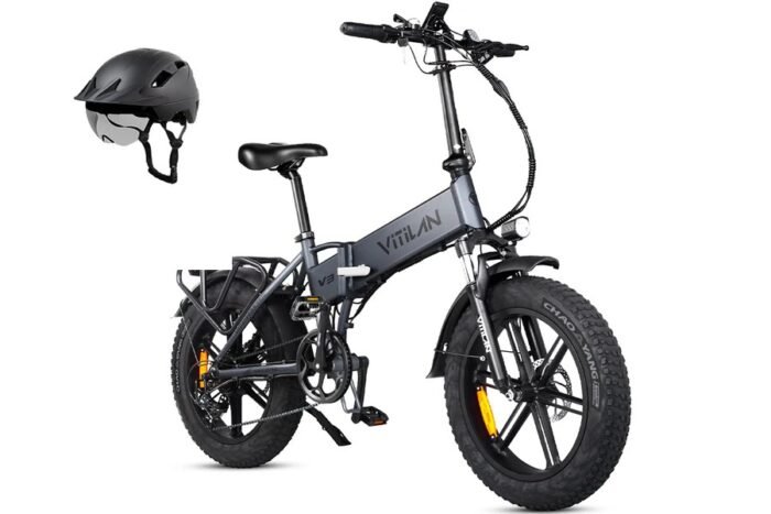 V3 2.0 Folding Fat Tires Adult All Terrain Electric Bike - Image 18