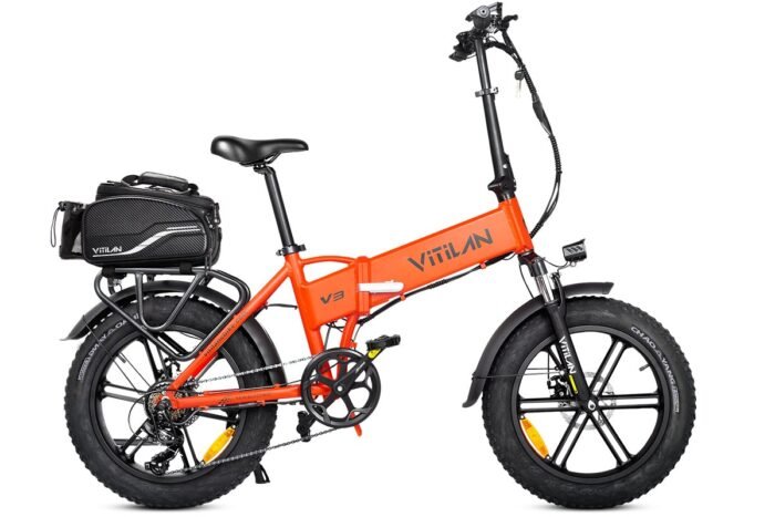 V3 2.0 Folding Fat Tires Adult All Terrain Electric Bike - Image 4