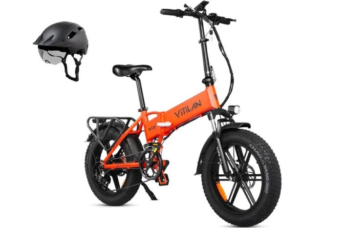 V3 2.0 Folding Fat Tires Adult All Terrain Electric Bike - Image 5