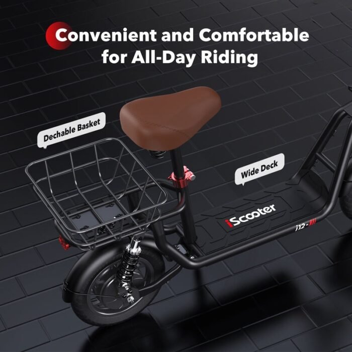 iScooter i12 500W e Scooter with Seat - Image 18