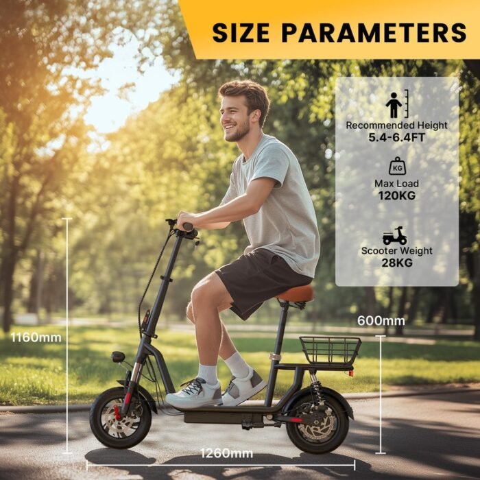 iScooter i12 500W e Scooter with Seat - Image 22