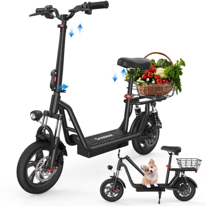 iScooter i12 500W e Scooter with Seat - Image 11