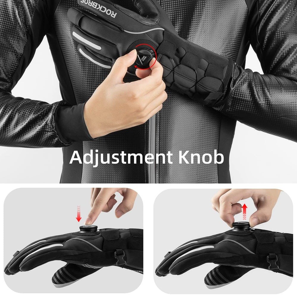 Winter Gloves for Men Full Finger Touchscreen Cycling Gloves for Hiking Motorcycle - Image 7