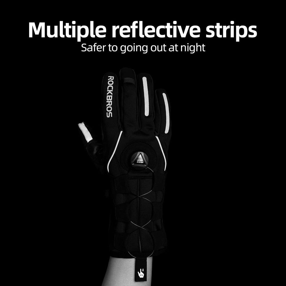 Winter Gloves for Men Full Finger Touchscreen Cycling Gloves for Hiking Motorcycle - Image 9