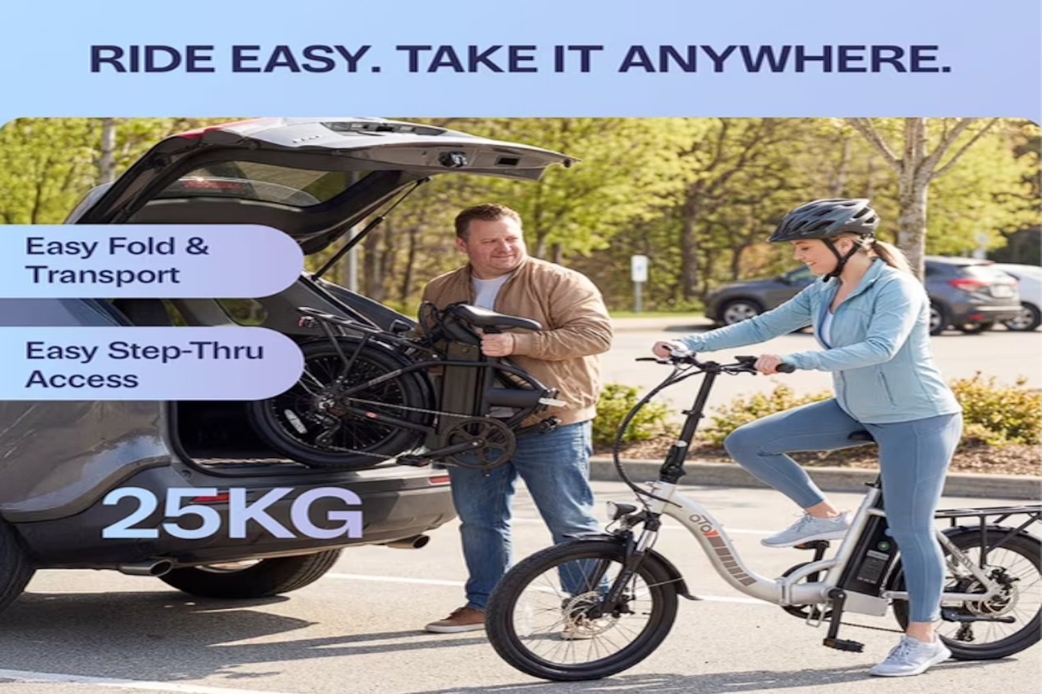 EMMO OTO Victor 20" Foldable Step-Thru Electric Bike for Adults - Image 9