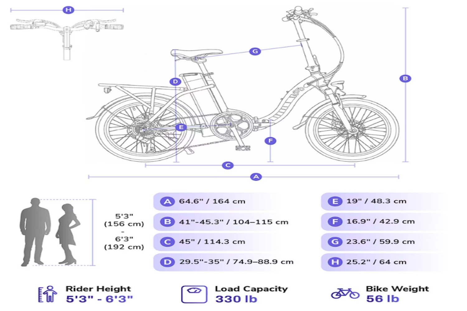 EMMO OTO Victor 20" Foldable Step-Thru Electric Bike for Adults - Image 10